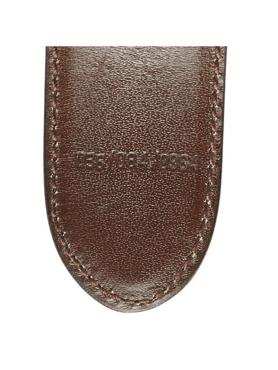 Gucci Vintage 084 Black Brown Leather Belt main image 5